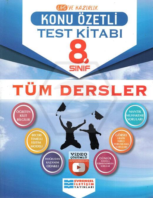 Evrensel 8. Sınıf Lgs Tüm Dersler Konu Özetli Video Çözümlü Test KitabıEvrensel 8. Sınıf Lgs Tüm Dersler Konu Özetli Video Çözümlü Test Kitabı - Kirtasiyem.net8.Sınıf