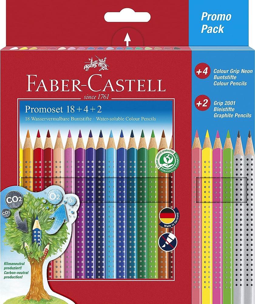 Faber Castell GRIP Boya K. 18+4+2 Promo Set FSCFaber Castell GRIP Boya K. 18+4+2 Promo Set FSC - Kırtasiyem.netKuru Boyalar