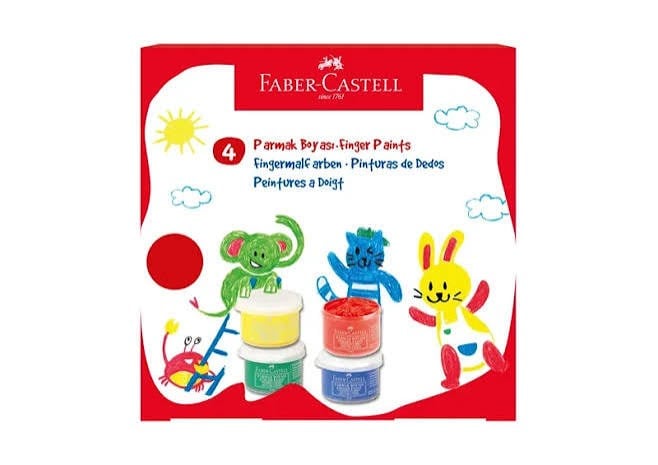 Faber Castell Little Creatives Parmak Boyası, 45*4Parmak Boyalar