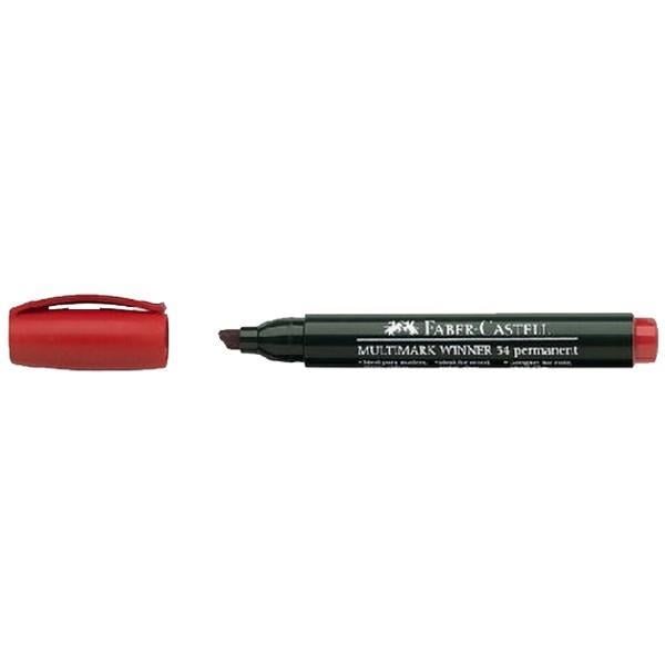 Faber Castell Parmanent Markör 54 Kesik Uç KırmızıFaber Castell Parmanent Markör 54 Kesik Uç Kırmızı - Kirtasiyem.netMarkörler