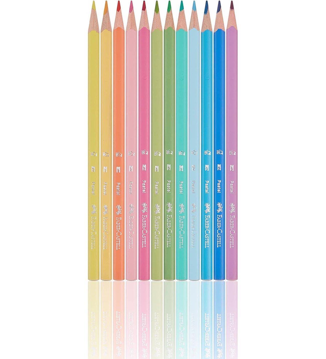 Faber Castell Üçgen Boya K. 12 Pastel Renk, (Fsc)
