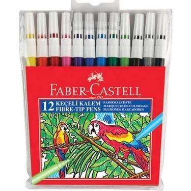 Faber Castell Yıkanabilir Keçeli Boya Kalemi 12 Li Faber Castell Yıkanabilir Keçeli Boya Kalemi 12 Li  - Kırtasiyem.netKeçeli Kalemler
