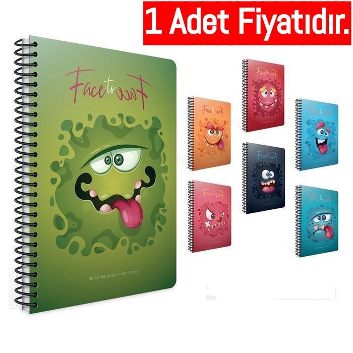 Gıpta A4 100-4 Face To Face Spr.Karton Kpk. Defter Kare (1 Adet)Gıpta A4 100-4 Face To Face Spr.Karton Kpk. Defter Kare - Kirtasiyem.netSpiralli Karton Kapak Defterler