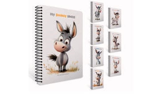 Gıpta Donkey Notes Sp.Pressboard Kpk.Def.A4 80Yp Cız.Dövme Kalemleri
