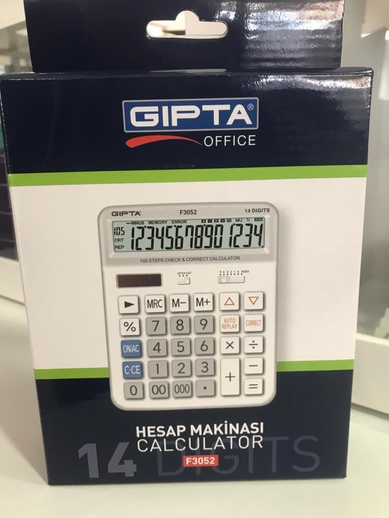 Gıpta Hesap Makinası - 14Hane 105Islem Hafıza Fonks.