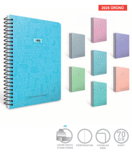 Gıpta Lımıt Note Sp. Karton Kpk. Def. 19X26 80 Yp Çizgili Dövme Kalemleri