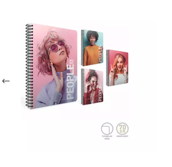 Gıpta People Spr.Sert.Kpk.Defter 17X24 120 Yp. Kareli