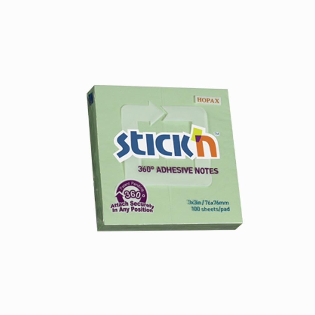 Gıpta Stıckn 76X76 360 Yapışkanlı Yeşil 100YpGıpta Stıckn 76X76 360 Yapışkanlı Yeşil 100Yp - Kirtasiyem NetYapışkanlı Not Kağıtları