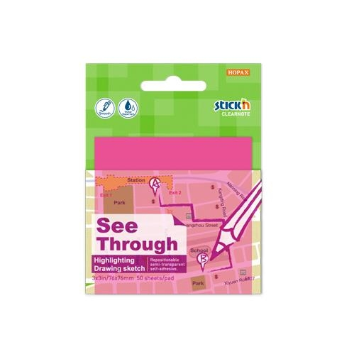 Gıpta Stickn 76X76 Yarı Saydam Neon Pembe 50Yp