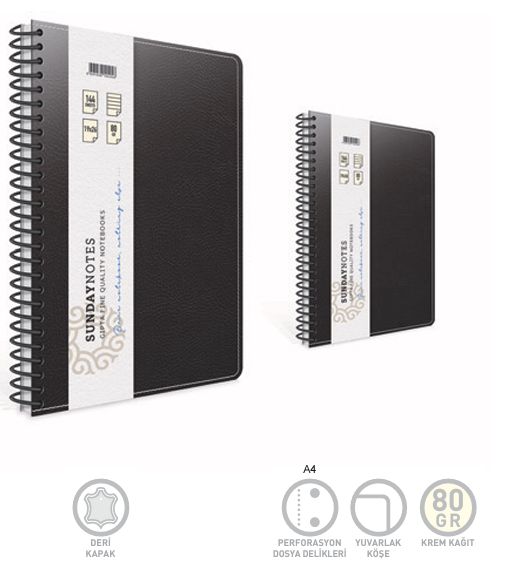Gıpta Sunday Notes İp.Dk.Deri.Kp.Defter 17X24-140 Yp KareliGıpta Sunday Notes İp.Dk.Deri.Kp.Defter 17X24-140 Yp Kareli - Kirtasiyem.netDeri Kapaklı Defterler
