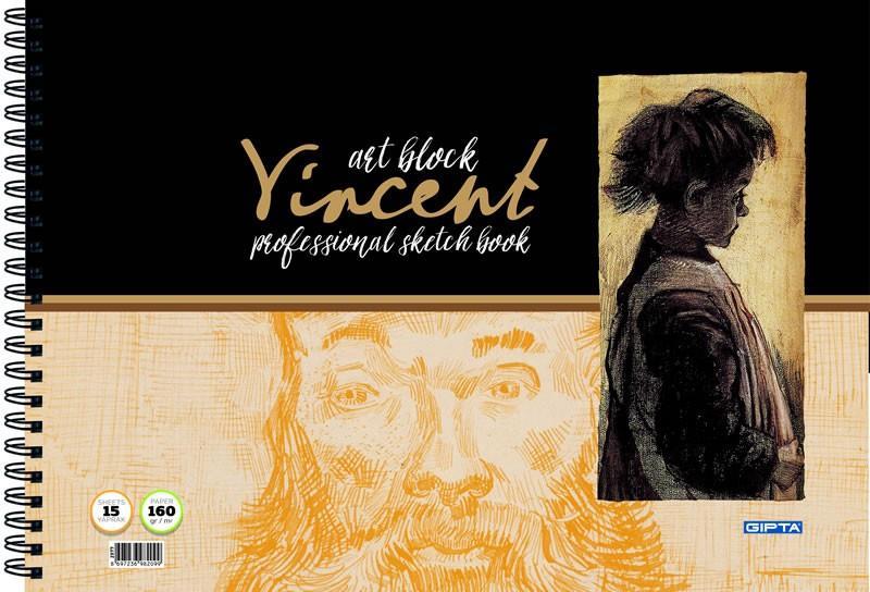 Gıpta Vincent Art Block Spr.Resim Defteri 25X35 15 Yp.Gıpta Vincent Art Block Spr.Resim Defteri 25X35 15 Yp. - Kirtasiyem.netResim Defterleri