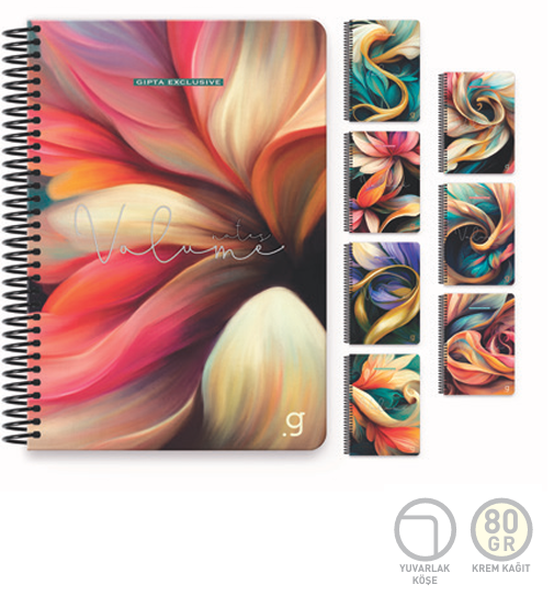Gıpta Volume Spiralli Sert.Kpk.Def.17X24 100 Yp. Çiz.Gıpta Volume Spiralli Sert.Kpk.Def.17X24 100 Yp. Çiz. - Kirtasiyem.netResim Defterleri