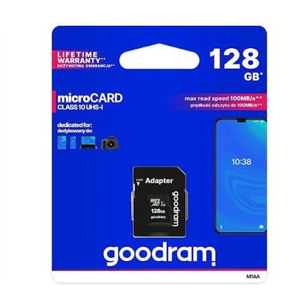 Goodram 128Gb Mıcrosd Kart - Class 10     Diğer Kırtasiye Ürünleri