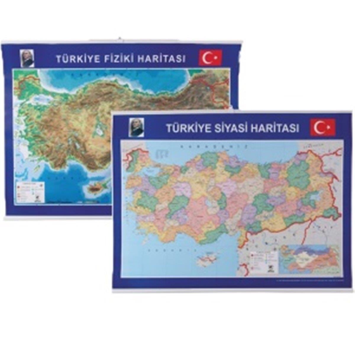 Gülpaş Türkiye Haritası Siyasi Ve Fiziki 70X100__999Gülpaş Türkiye Haritası Siyasi Ve Fiziki 70X100__999 - Kirtasiyem NetHaritalar