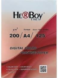 Herboy Fotokopi Kağıdı A4-200G 125'Li/9 HRB-3209Bilgisayar Etiketleri