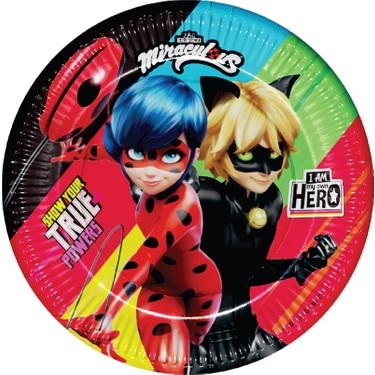 Hilal Miraculous Super Heroez Karton Tabak 23cm 8liHilal Miraculous Super Heroez Karton Tabak 23cm 8li - Kirtasiyem.netParti Malzemeleri