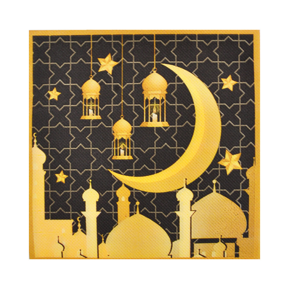 Hilal Peçete 33x33 16lı -Ramazan-Işıklı Süsler