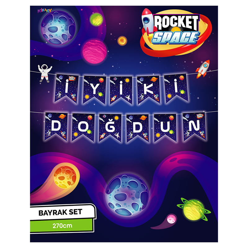 Hilal Rocket Space İyiki Doğdun Banner