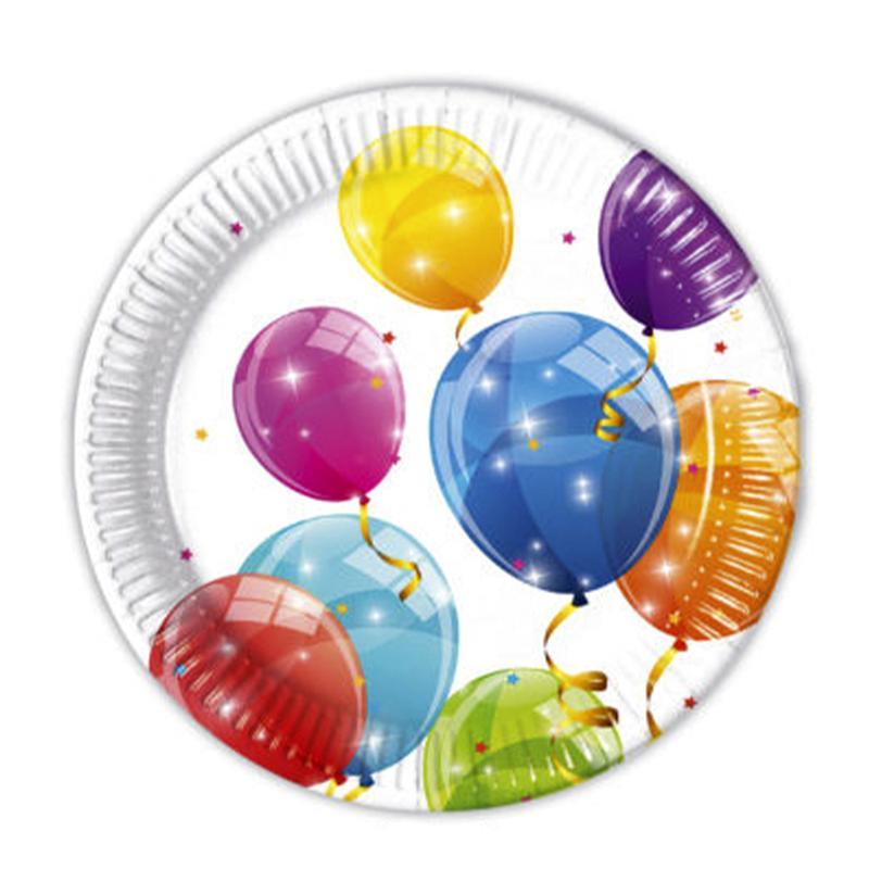 Hilal Sparkling Balloons Karton Tabak 23 Cm 8Li