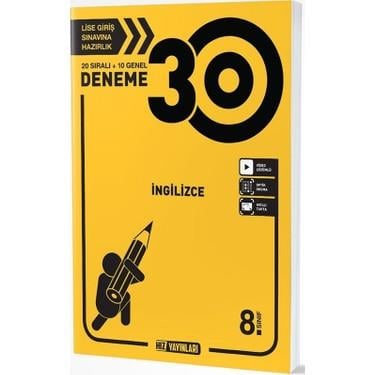 Hız Yayınları 8. Sınıf İngilizce Deneme 30 LuHız Yayınları 8. Sınıf İngilizce Deneme 30 Lu - Kirtasiyem.net8.Sınıf