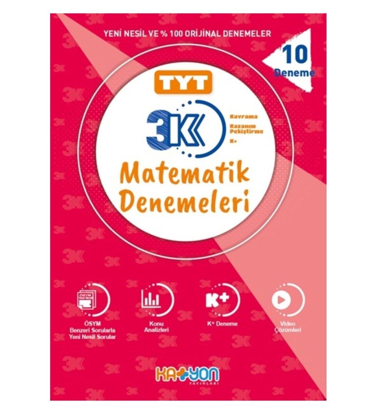 Katyon Tyt 3K Matematik Denemeleri 10 DenemeKatyon Tyt 3K Matematik Denemeleri 10 Deneme - Kirtasiyem.netTYT