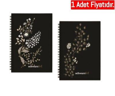 Keskin Color 14x20 60 Yp.Sert Kap.Spr.Schwarz Foil Def. (1 Adet)Keskin Color 14x20 60 Yp.Sert Kap.Spr.Schwarz Foil Def. - Kirtasiyem.netSert Kapak Defterler