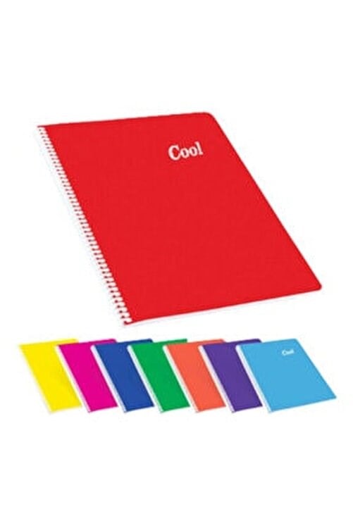 Keskin Cool Plastik Kapak Spralli Defter A4 72 Yaprak Çizgili Spiralli Plastik Kapak Defterler