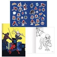 Keskin Spider-Man 20*28 8Yp.Çıkartmalı Boyama KitabıBoyama Kitapları