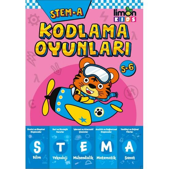 Kodlama Oyunları Stem A (5 6 Yaş)Kodlama Oyunları Stem A (5 6 Yaş) - Kirtasiyem.netEğitici Kitaplar