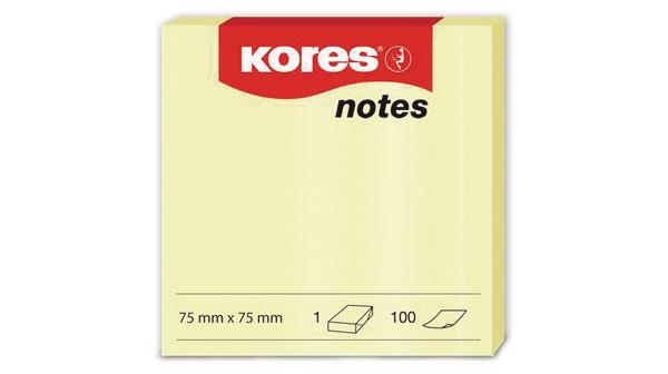 Kores Yapışkanlı Sarı Notlar 75X75Mm 100 Sy BlokKores Yapışkanlı Sarı Notlar 75X75Mm 100 Sy Blok - Kirtasiyem NetYapışkanlı Not Kağıtları