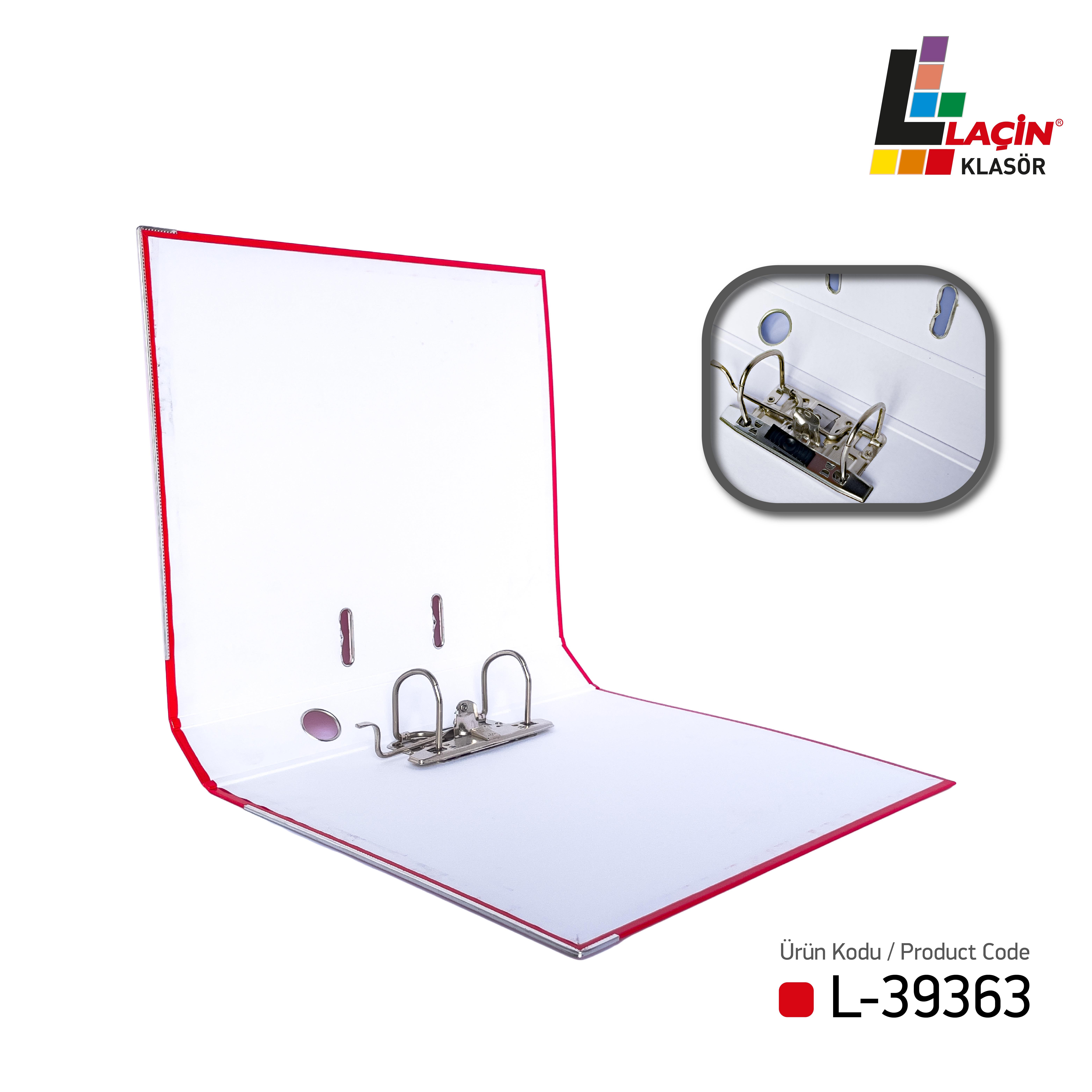 Laçin Dar Tip:D.M.O Klasörü 34 Cm Kırmızı