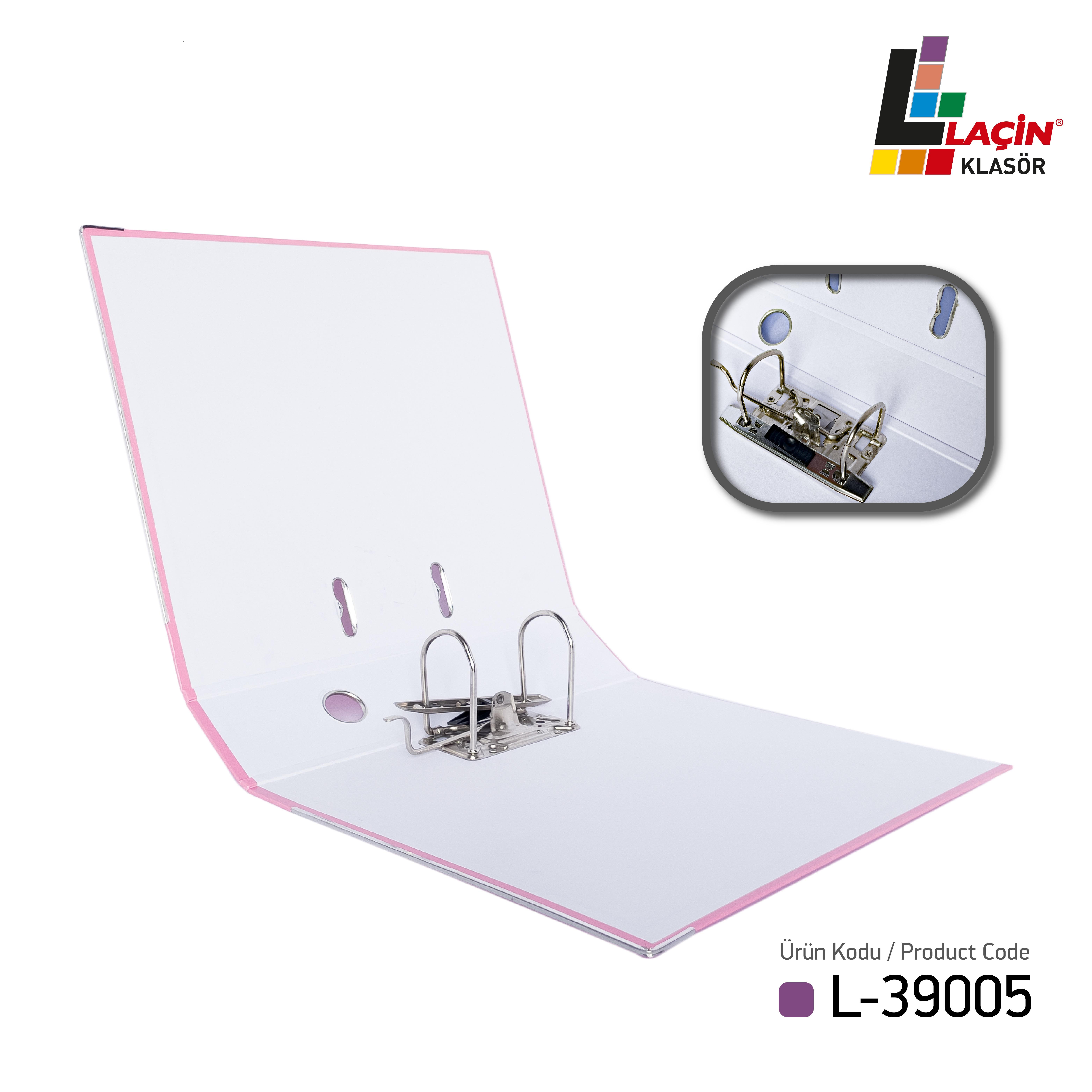 Laçin Geniş Büro Klasörü Pembe (1 Koli 10 Adet )
