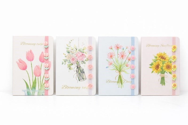 Lilamor Lastikli Buket Defter 14,5X21 96 Syf.12'Li (4 Ass.)Sert Kapak Defterler