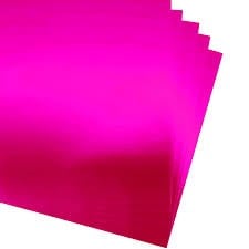Lino Aynalı (Metalik) Karton Pembe *10 (50X70 Cm.) 2708JQ-PSimli Fon Kartonu