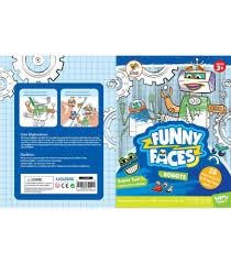 Lino Funny Faces Stickerlı Boyama Kitabı Robotlar8.Sınıf
