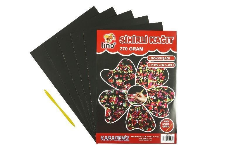 Lino Sihirli Kağıt 5 Li 270 Gr (20X30 Cm)Lino Sihirli Kağıt 5 Li 270 Gr (20X30 Cm) - Kirtasiyem.netDiğer Kağıtlar