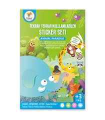Lino Tekrar Tekrar Kullanabilen Sticker Pad Hayvanlar8.Sınıf