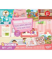 Lino Tekrar Tekrar Kullanabilen Sticker Pad Günlük Hayat8.Sınıf