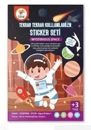 Lino Tekrar Tekrar Kullanılabilen Sticker Seti Space Ls-400Aktivite Kitapları