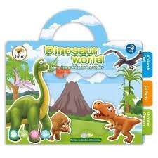 Lino Tekrar Tekrar Kullanılabilen Sticker Dınosaur World Ls-303Aktivite Kitapları