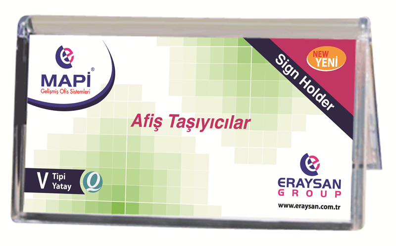 Mapi V Tipi Afiş Taşıyıcı 297X160 Yatay