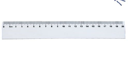 Mas Cetvel - Şeffaf Plastik - 20cm 2250Termal Rulolar