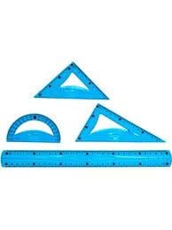 Mas Plastik Çizim Seti 30 cm- Flexible - Mavi 2235Ölçü Ve Çizim Setleri