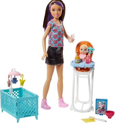 Mattel Barbie Bebek Bakıcısı Bebeği Ve Aksesuarları Oyun Setleri Mtl-Fhy97