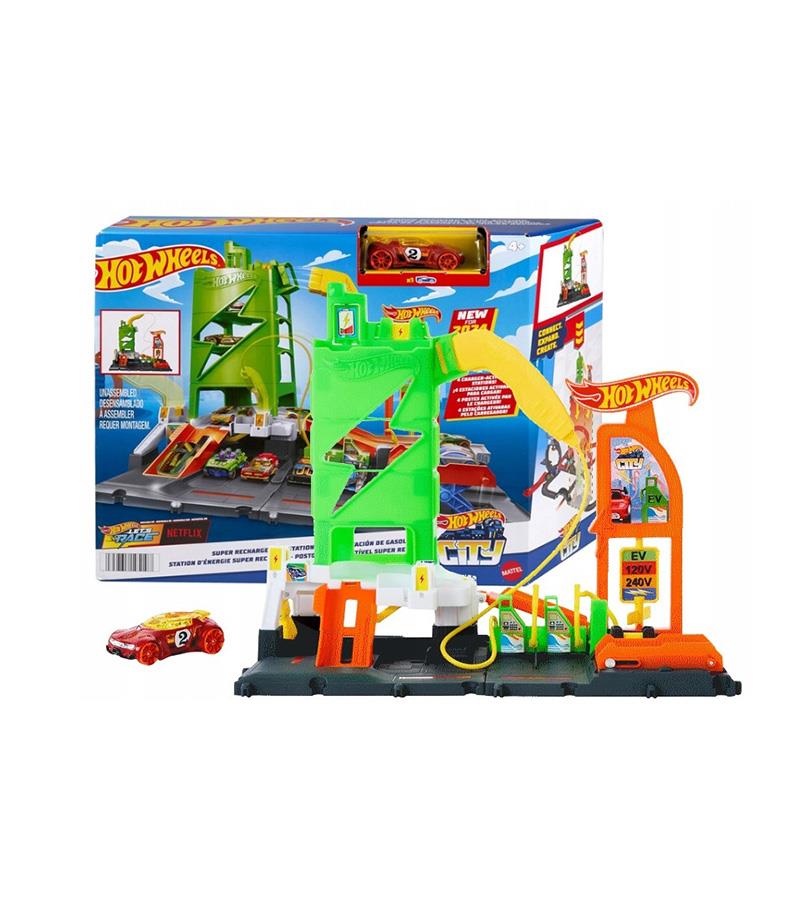 Mattel Hot Wheels Elektrikli Araç Şarj İstasyonu Oyun Seti Mtl-Htn79