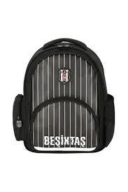 Me Çanta Beşiktaş Gümüş Logo Detaylı Sırt Çantası 25336Okul Çantaları