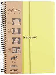 Meteksan A4 İnfinity 5 Konulu(4+1) Pastel Spr.Pp Kapak Ayraçlı Defter 150 Yaprak