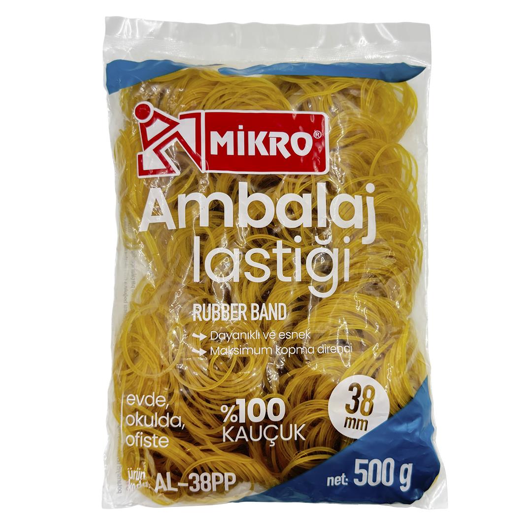 Mikro Al-38Pp Kauçuk Ambalaj Lastiği 38Mm - 500GAmbalaj Lastikleri