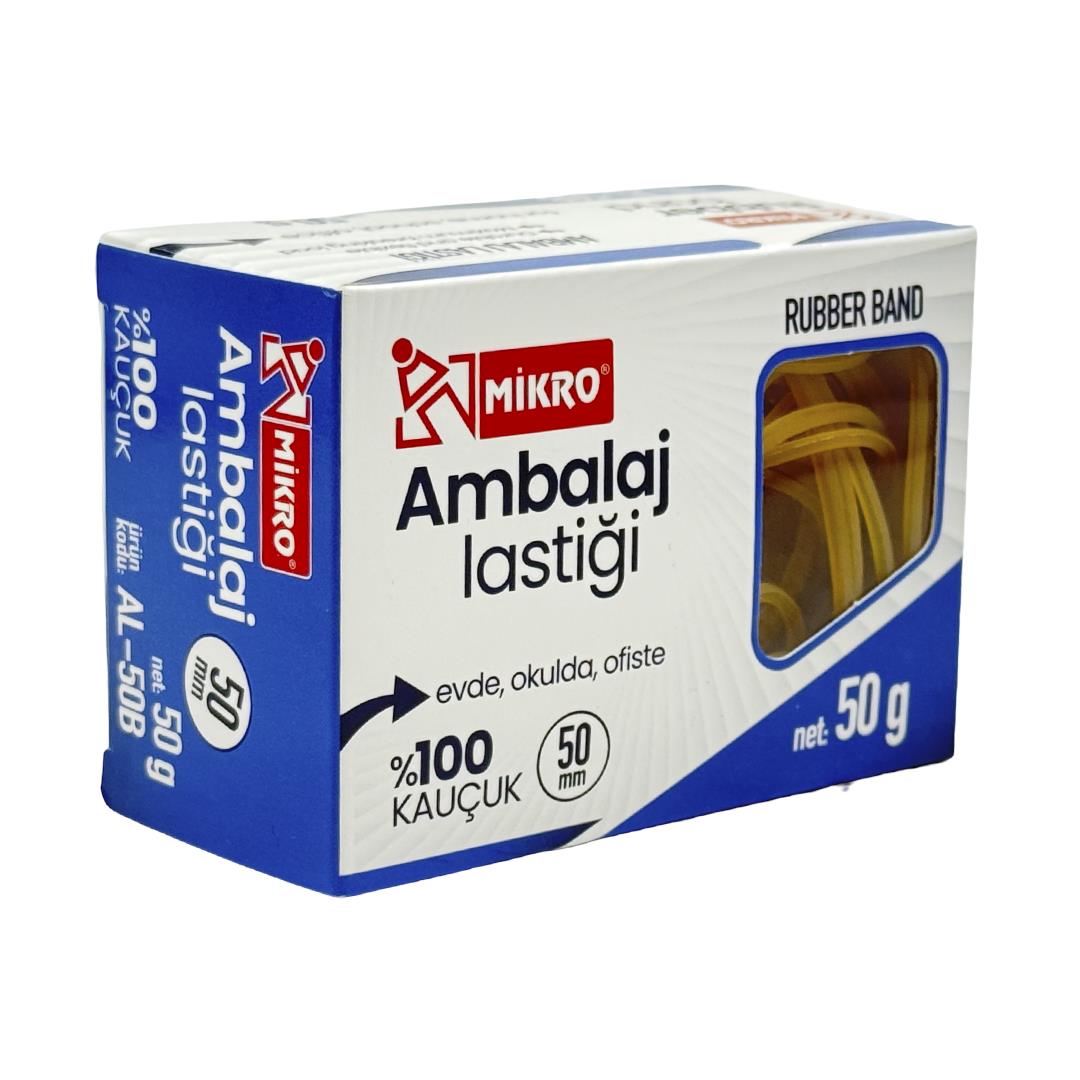 Mikro Al-50B Kauçuk Ambalaj Lastiği 50Mm - 50GAmbalaj Lastikleri
