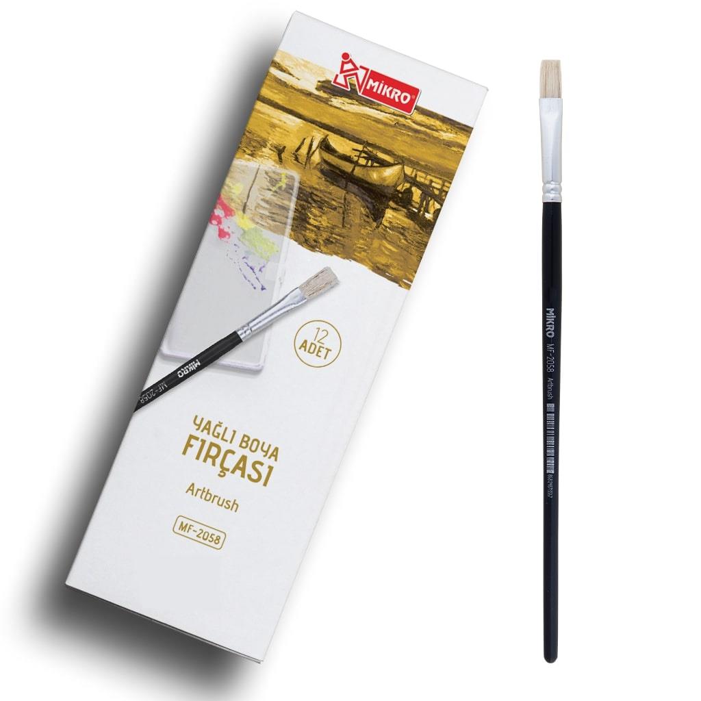Mikro  Mf-2058 Yağlı Boya Fırçası No:16Mikro  Mf-2058 Yağlı Boya Fırçası No:16 - Kırtasiyem.netYağlı Boya Fırçası